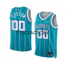 Dres Charlotte Hornets Prilagođeni Jordan 2022-23 Icon Edition Teal Swingman - Muške
